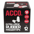 Rubber Finger Tips,Size 14, X-Large,PK12