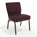 Plum Fabric Church Chair, PK4
