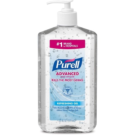 Advanced Hand Sanitizer Gel, 20oz Table Top Pump Bottle