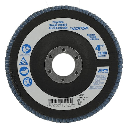 Fiber Disc, 4 1/2 in Dia, 7/8in Arbor