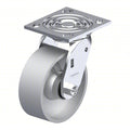 Plate Caster, Swivel, Iron, 6 1/2"H