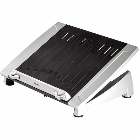 Laptop Stand, 6 1/2 in H, Black; Silver