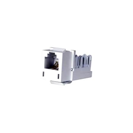 Hubbell Xcelerator HXJUW Cat.4 Jack - 1 Pack - RJ-25 Network Female - White