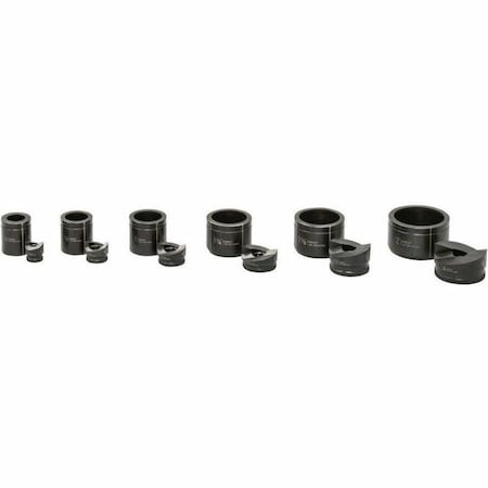 12 Piece Knockout Punch Set, 10 ga Mild Steel or 12 ga Stainless Steel