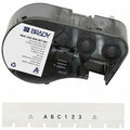 Label/Ribbon Cartridge, White, Gloss, 1/4 in W