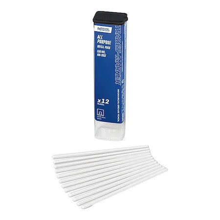Trades-Marker Refill Pack,White,PK12
