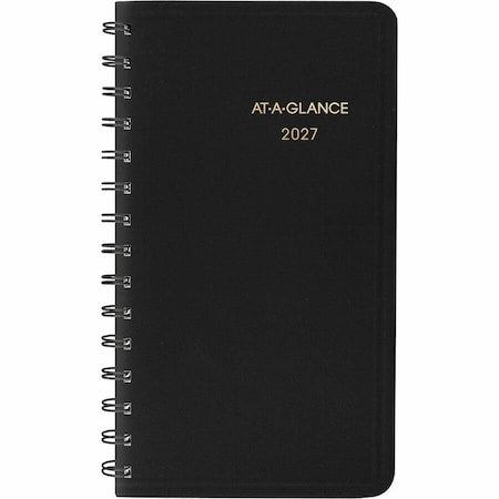 Planner,Weekly,2-1/2 x 4-1/2in,Black