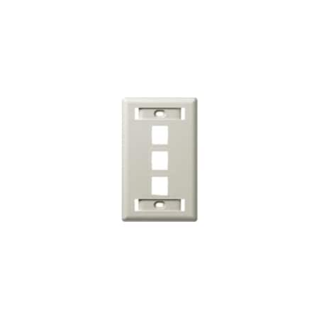 Wall Plate, 3 Port