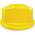 BRUTE(R) 44 gal Trash Can Lid, Dome with Push Door Blue, Resin, 1 Openings 24 3/4 in W/Dia