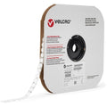 Reclosable Fastener, Disc, Acrylic Adhesive, 1/2 in, White, 1440 PK