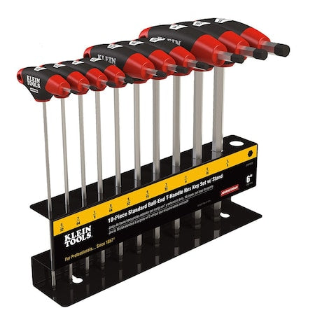10 Piece T-Shape Hex Key Set, JTH610EB