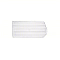 Plastic Bin Divider, Clear, 14 in L, 6 in H, 6 PK