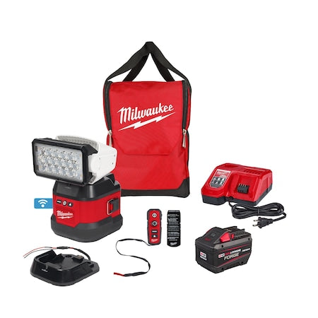 M18 Utility Remote Control Search Light Kit with Portable Base