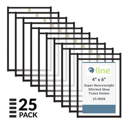 Shop Ticket Holders, 2 Side, 4 x 6", PK25
