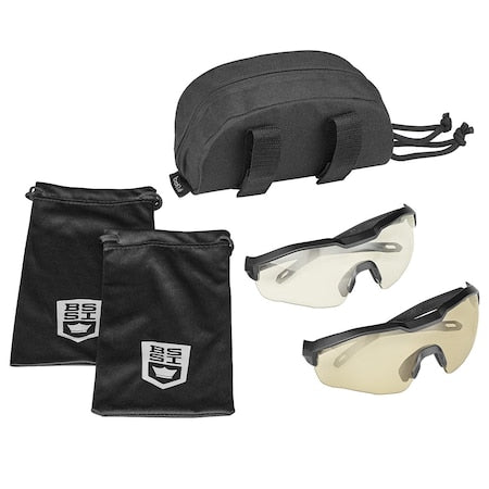 MY6, Safety Glasses, Anti-Fog, Scratch-Resistant, Not Applicable Lens, Black Frame, Half-Frame