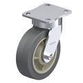 Plate Caster, 675 lb. Load Rate, 10-1/8"H