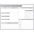 Dry Erase Board, Steel, 24 in, 36 in, Aluminum Frame, White/Gray, Gloss