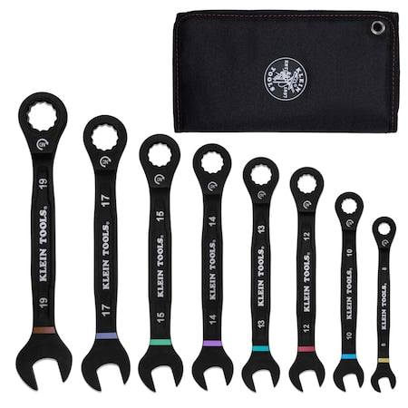 Ratcheting Wrench ST, 90-Tooth, Metric, 8PC