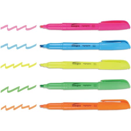 Integra Pen-Style Highlighter, PK5