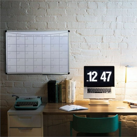 Board & Marker Tray, 36 in, Lacquered Steel Frame, White