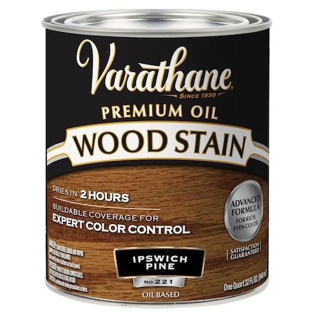 Premium Wood Stain, Oil Based, Ipswich Pine, 1 Quart