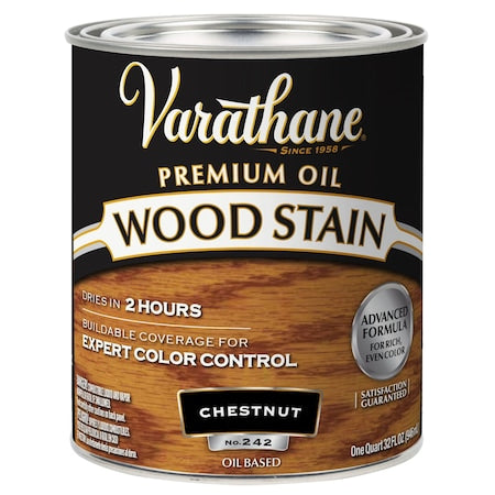Premium Wood Stain, Oil Based, Chestnut, 1 Quart