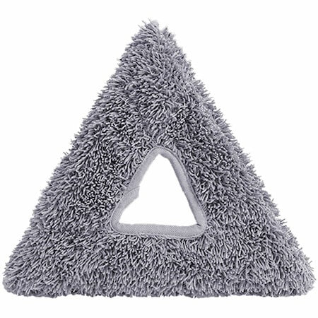 Washing Pad, Microfiber, 1 in H, Gray, PK5