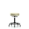 Vin Stool without Back-Medium Bench Height with RT BaseandStat Glides in Adobe White Trailblazer Vin