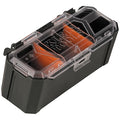 MODbox Parts Bin Rail Attachment, Plastic, Dark Gray, 8 in W x 4 in D x 4 in H