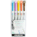 Mildliner Double Ended Highlighter Assorted Warm Color 5Pk