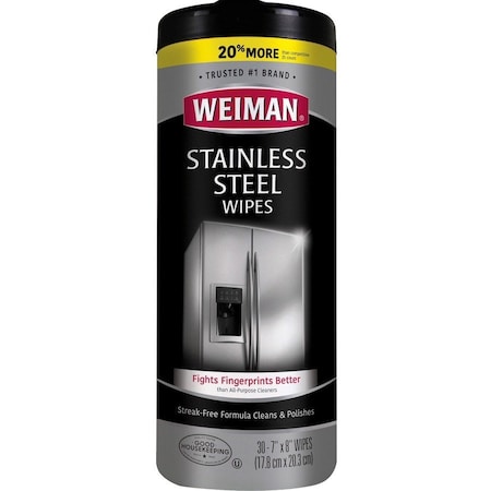 Wet Cleaning Wipes, Canister, White