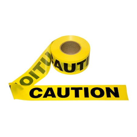 Barricade Tape, 2.0 Mil Yellow, PK12