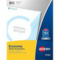 Clear Economy Sheet Protectors, T, PK100