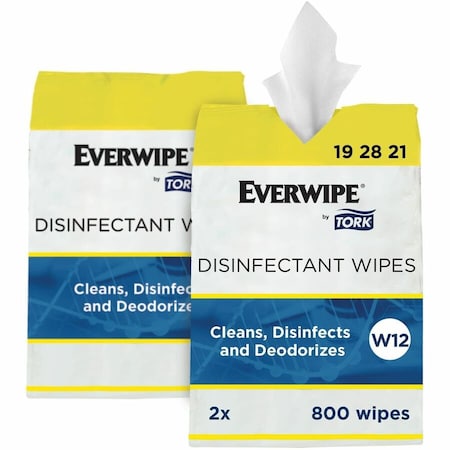 Disinfecting Wipes, 800 ct, Bag, PK2