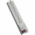Power Strip, Right Angled, 5-15R, 5-15P, 8 ft., Light Gray