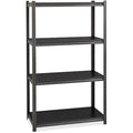 3200 Riveted Steel Shelving 4-Shelf Unit, 18D x 36W x 60H, GunGray/Black