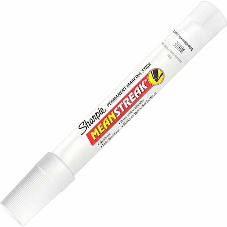 Mean StreakMarking Stick, White, Bullet Tip, Capped, 12 PK