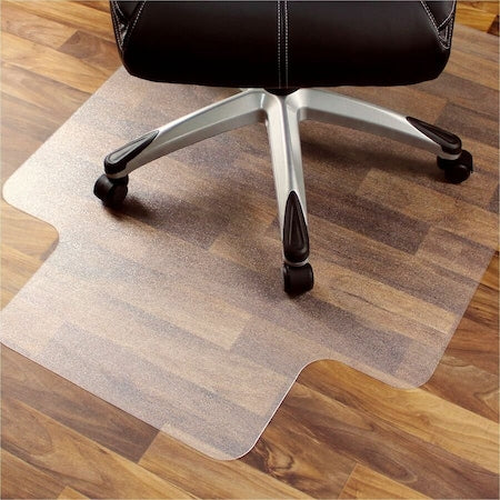 Chair Mat 47"x35", Traditional Lip Shape, Clear, for Hard Floor