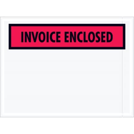 Invoice Envelope, Red, PK1000