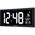 Digital Led Wall Clock, w/In Temp