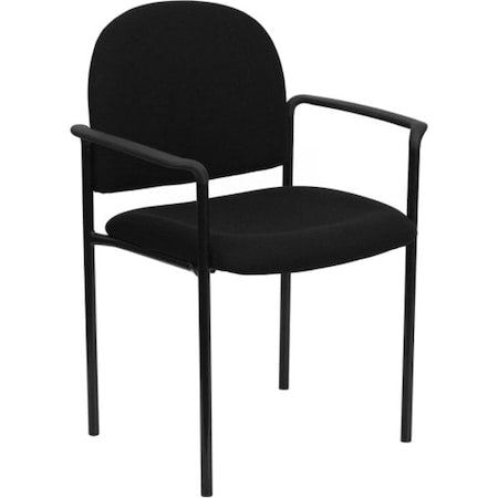 Black Fabric Stack Chair