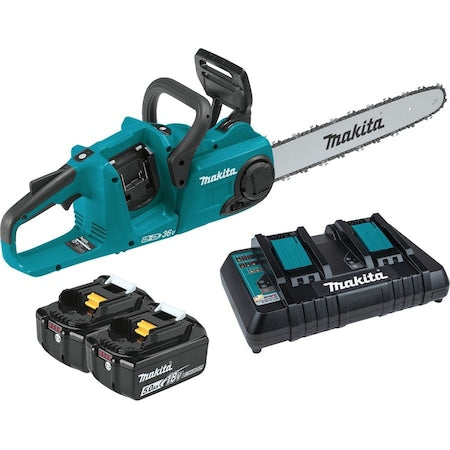 16 in L Cordless Battery-Powered Chainsaw Kit, 18 V, 5.0Ah, Battery Included