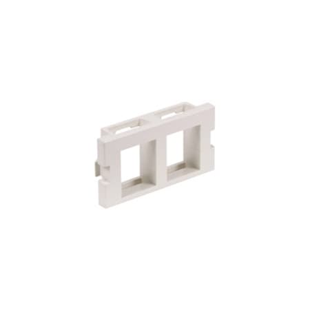 Hubbell iSTATION 2-Socket Insert - 2 x Socket(s) - Off-white