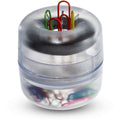 Paper Clip Dispenser, Clear, Plastic