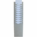 10 Pocket Time Card Rack,Putty,16in H