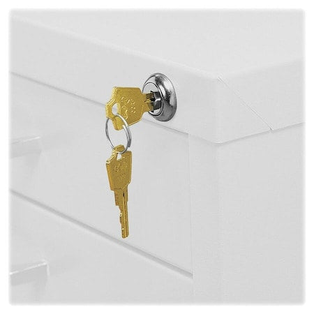 Vertical File Lock Kit, Silver, Steel