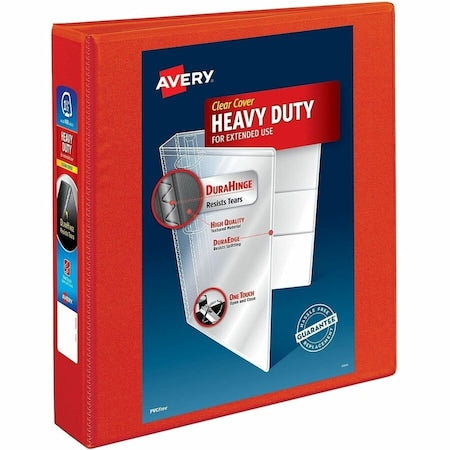 Heavy-Duty View 3 Ring Binder, 1.5" One