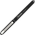 Rollerball Pen, Needle Point, Black, PK12