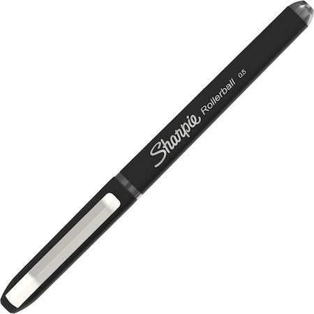 Rollerball Pen, Needle Point, Black, PK12