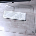 Desk Protector, 24 in L, Clear